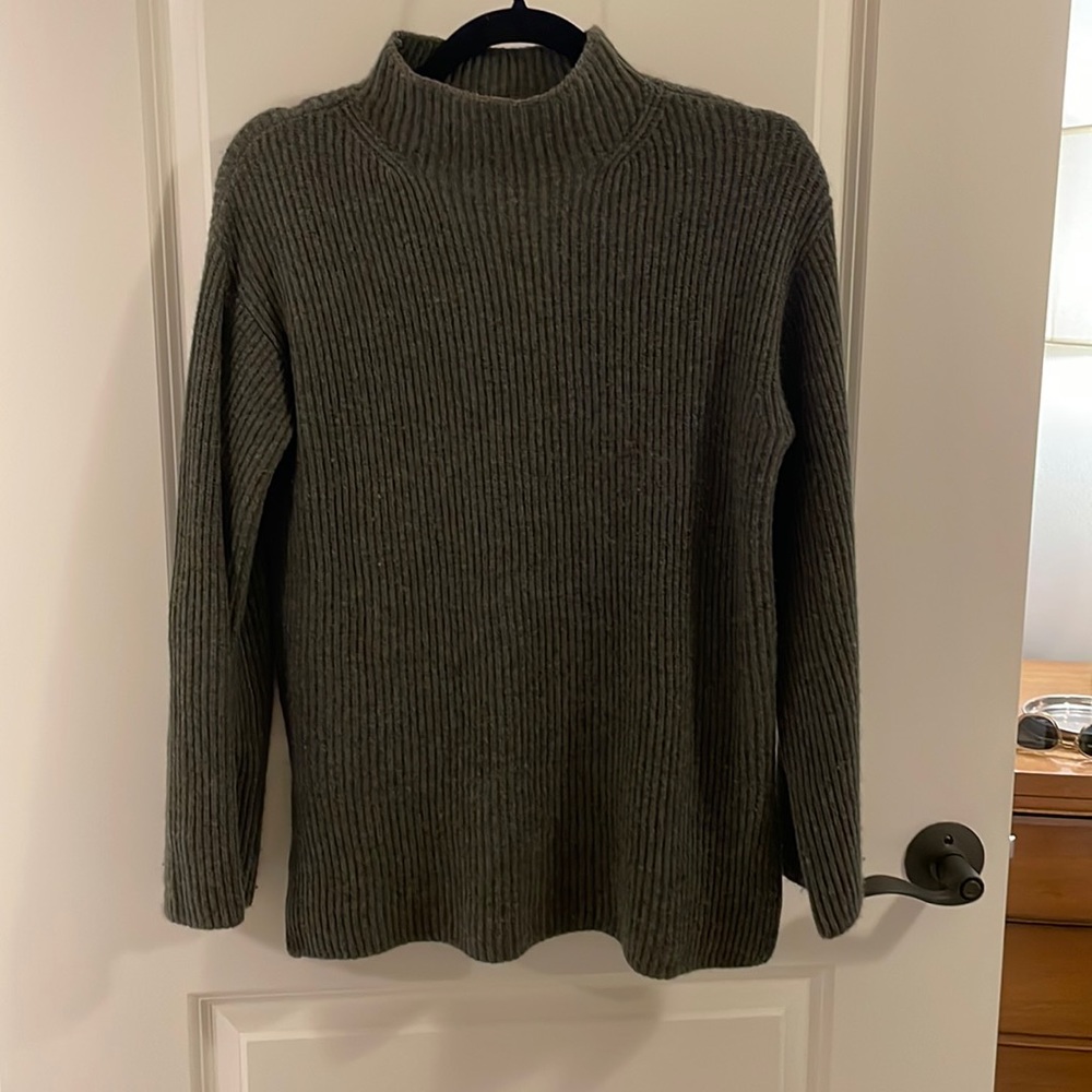 Everlane Mock Neck 100% Cashmere Sweater